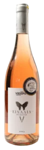 Vasilikon Winery Einalia rosé wine bottle