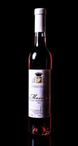 Moscato Rose wine bottle